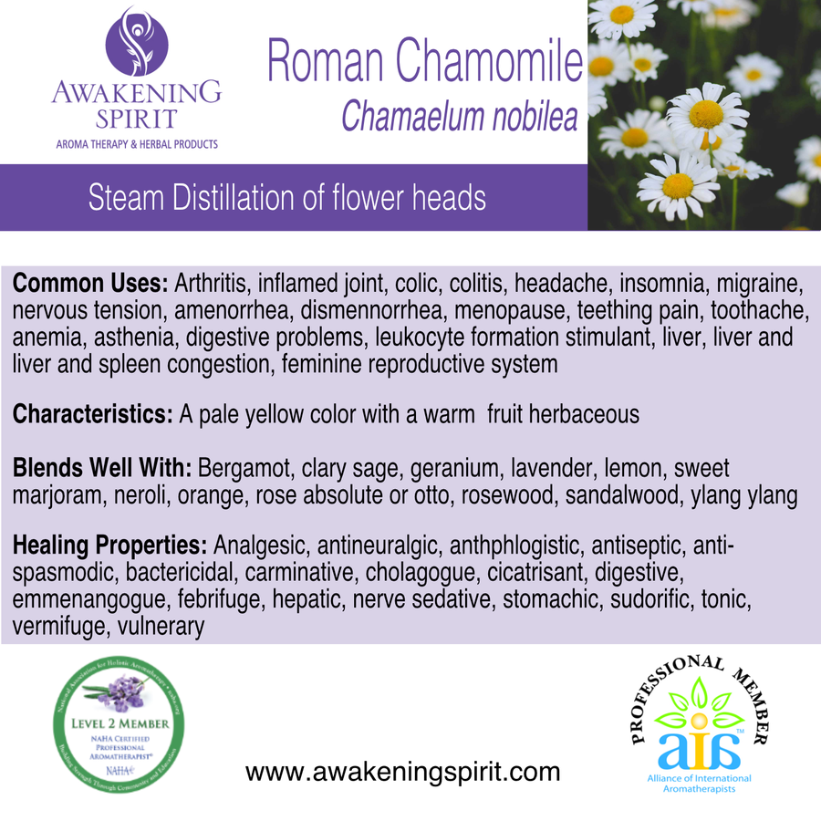 Chamomile (Roman) ~ Essential Oil